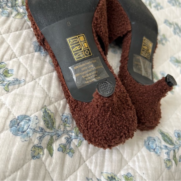 Jeffrey Campbell Persona T Teddy Brown Kitten Heels Sz 8 - Picture 7 of 11